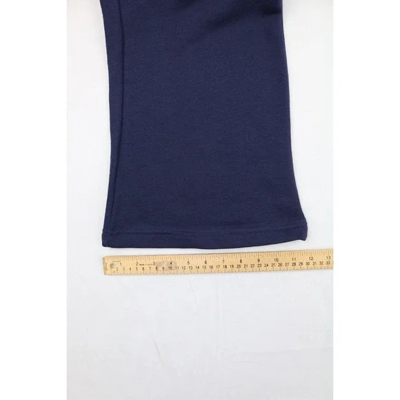 Ed Hardy Womens Broken Hearts Sweatpants Wide Leg Y2K Navy Eclipse L Fleece - Picture 16 of 16